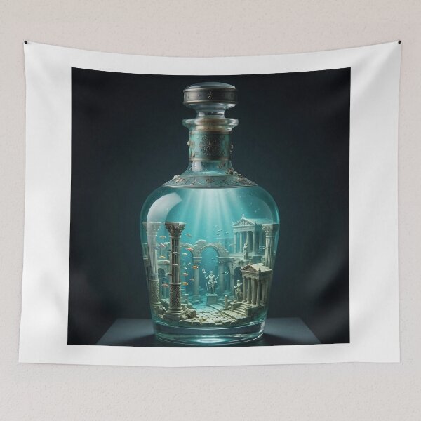 Item preview, The Bottled Atlantis: Underwater Ancient Greek Ruins designed and sold by mayank2401.