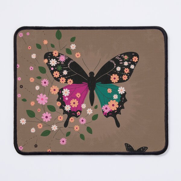 Item preview, Vintage Earthy Floral Butterfly Dream designed and sold by joycrysstudio.