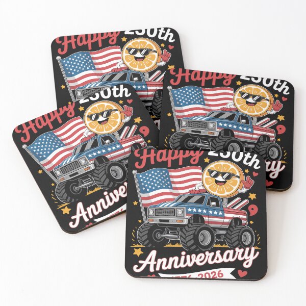 Item preview, 250th Anniversary 1776 4th July Orange On Monster Truck designed and sold by fferomananul.