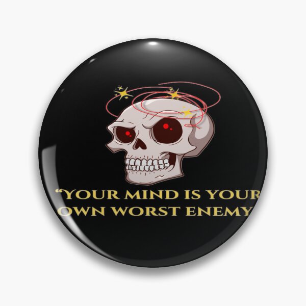 Item preview, Mental Health Awareness Gothic Skull designed and sold by CutePearlStudio.