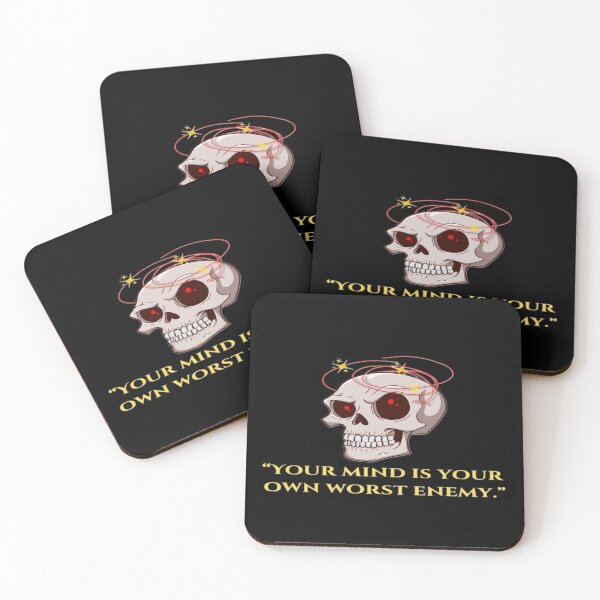 Item preview, Mental Health Awareness Gothic Skull designed and sold by CutePearlStudio.