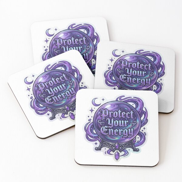 Item preview, Protect your energy magical crystal ball witchy aesthetic sticker. designed and sold by PixelPop-US.