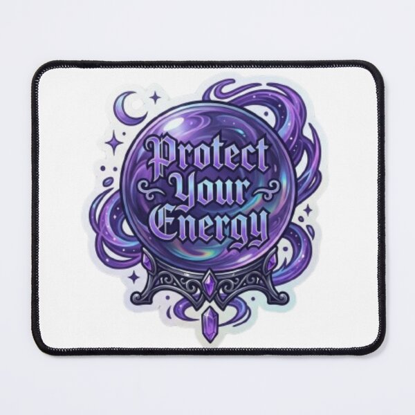 Item preview, Protect your energy magical crystal ball witchy aesthetic sticker. designed and sold by PixelPop-US.