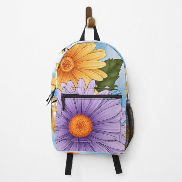 Item preview, Vibrant Floral with Torch and Clockwork Symbol Illustration designed and sold by PixorStudio.