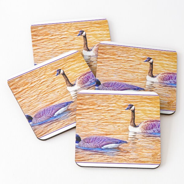 Item preview, Canada Geese Pair on a Quiet Stream designed and sold by AMacGPhilly.