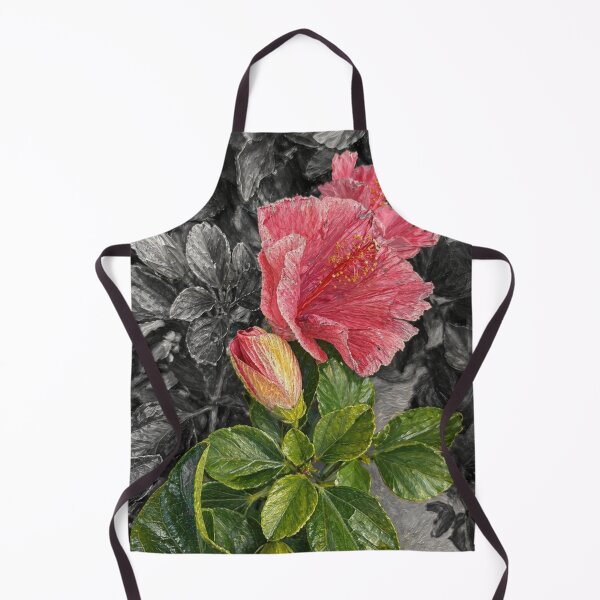 Item preview, Tropical Hibiscus in Bloom - Selective Color Floral Art designed and sold by Blossom-Breeze.