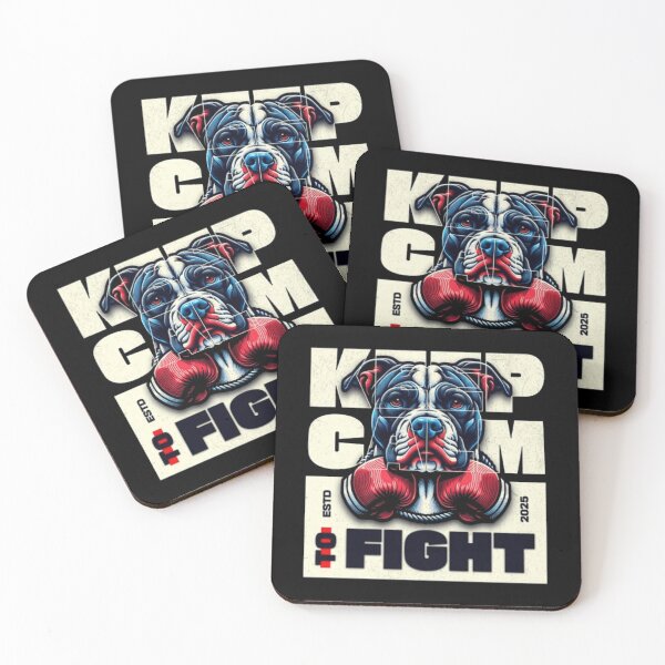 Item preview, Keep Calm and Fight – Powerful Dog Born to Win Streetwear designed and sold by GenZFashion000.