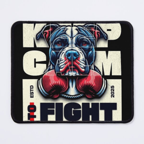 Item preview, Keep Calm and Fight – Powerful Dog Born to Win Streetwear designed and sold by GenZFashion000.