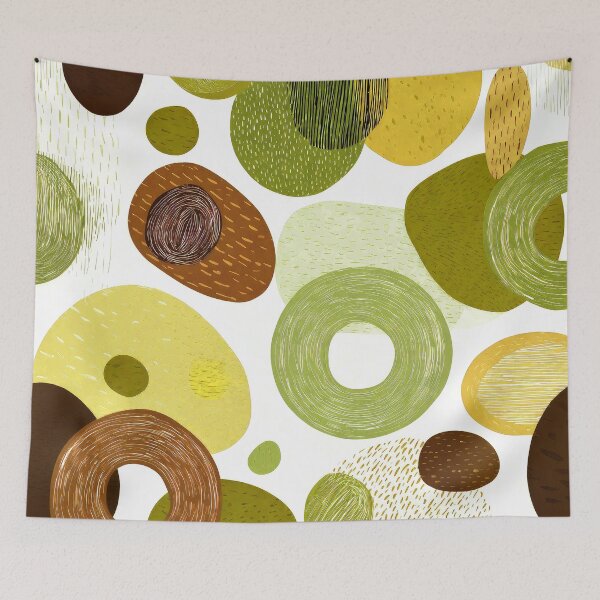 Item preview, Boho Olive-Green, Yellow, And Brown Abstract Designs designed and sold by DEC02.