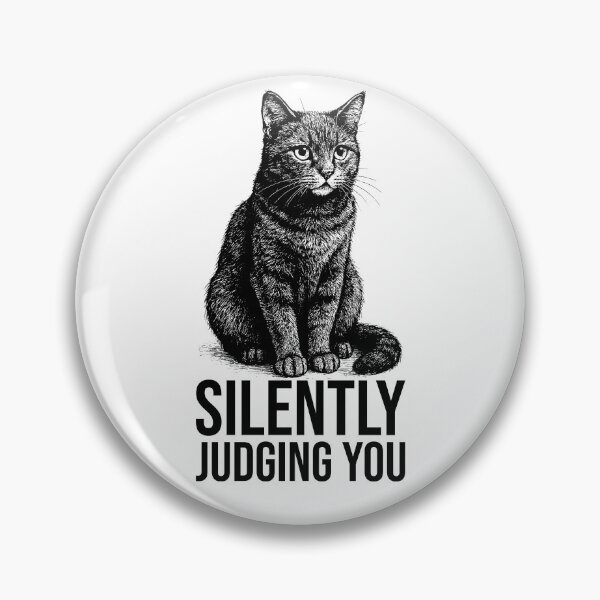 Item preview, Silently Judging You Cat Illustration – Funny Sarcastic Cat Design designed and sold by xndrlab.