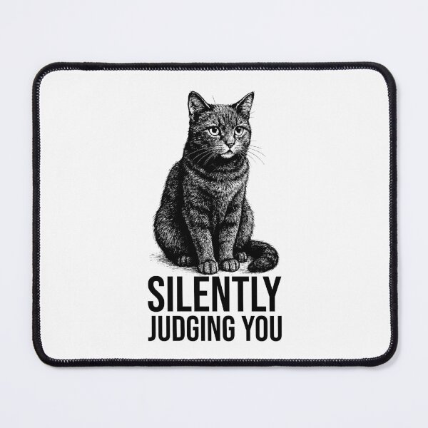 Item preview, Silently Judging You Cat Illustration – Funny Sarcastic Cat Design designed and sold by xndrlab.