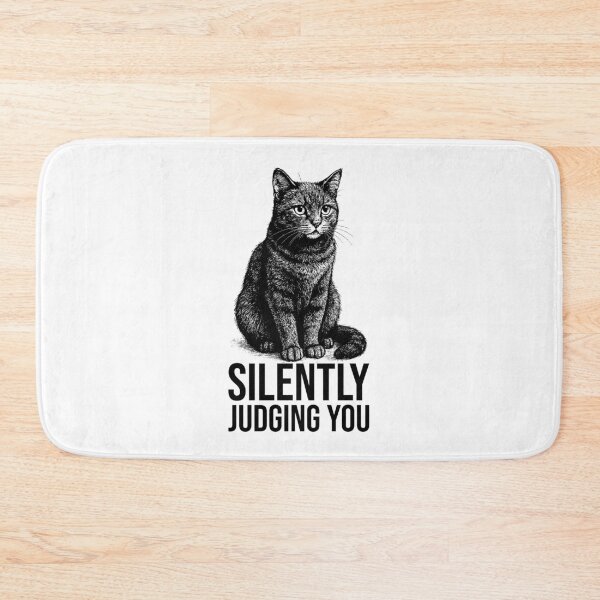 Item preview, Silently Judging You Cat Illustration – Funny Sarcastic Cat Design designed and sold by xndrlab.