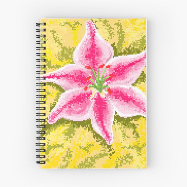 Item preview, Lily flower pixel art designed and sold by Agniadesign.