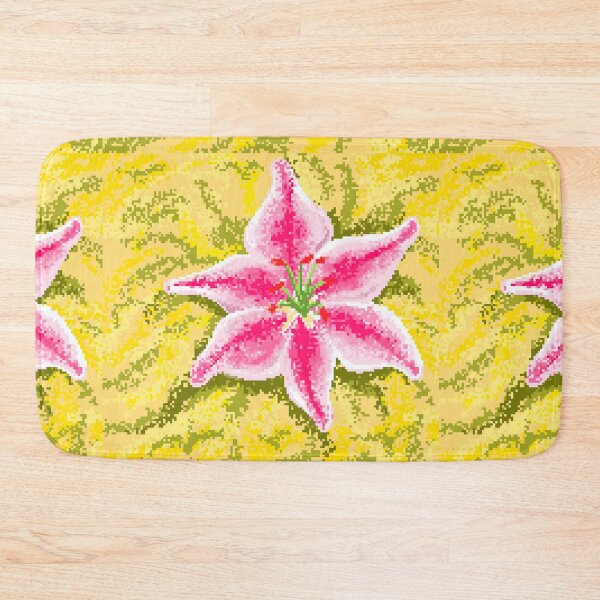 Item preview, Lily flower pixel art designed and sold by Agniadesign.