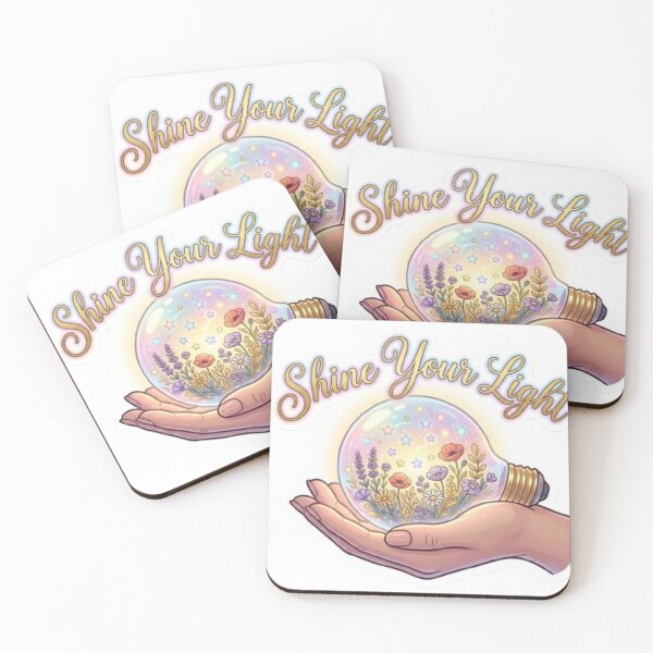 Item preview, Shine your light floral aesthetic hand sticker  designed and sold by PixelPop-US.