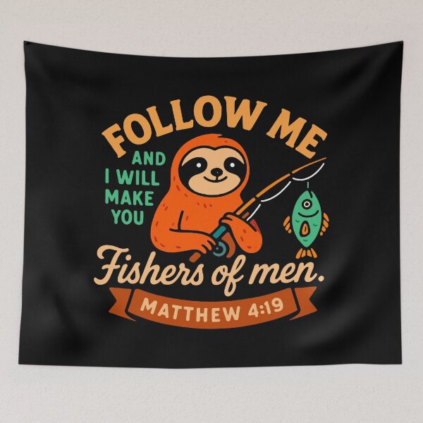 Item preview, Matthew 4:19 Follow me and I will make you fishers of men designed and sold by plushism.