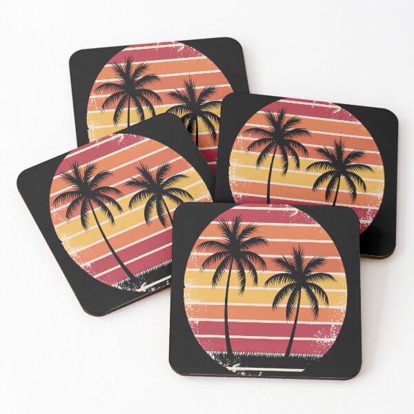 Item preview, Sunshine Summer Vibes Palm Trees Beach Retro Tropical Summer designed and sold by fferomananul.