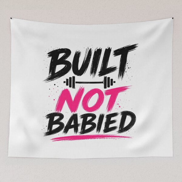 Item preview, Built Not Babied Gym Motivation Shirt designed and sold by StoryInCode.