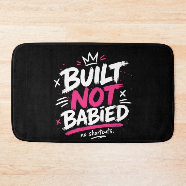 Item preview, Built Not Babied Funny Gym Shirt designed and sold by StoryInCode.