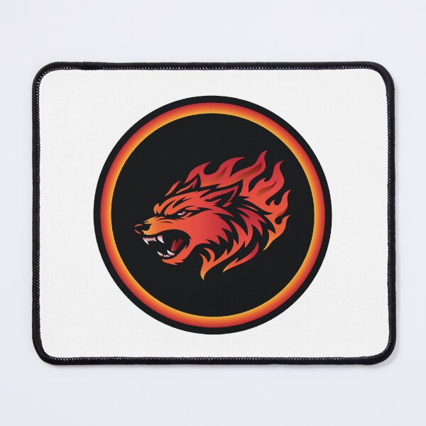 Item preview, Inferno Ember Wolf Fire Spirit Badge designed and sold by Omar-2D.