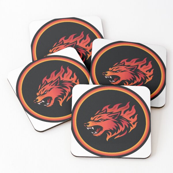 Item preview, Inferno Ember Wolf Fire Spirit Badge designed and sold by Omar-2D.