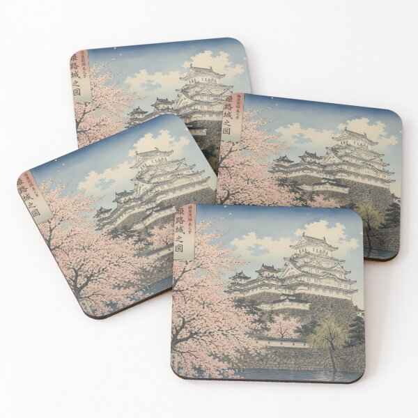 Item preview, Himeji Castle in Spring — Ukiyo-e Art Print designed and sold by Pariunos.