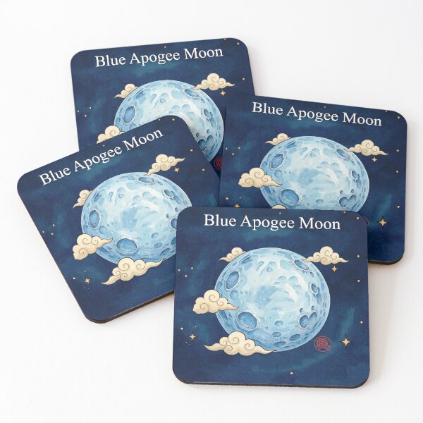 Item preview, Blue Apogee Moon: so far away and bright. designed and sold by DianaAlunaImage.