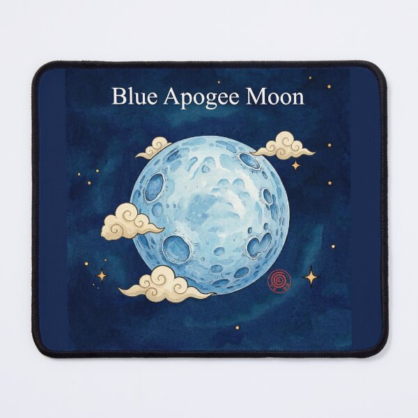 Item preview, Blue Apogee Moon: so far away and bright. designed and sold by DianaAlunaImage.