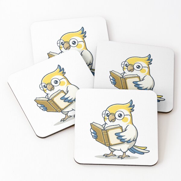 Item preview, Smart Cockatiel Reading a Book designed and sold by jo-e-basta.