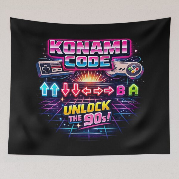 Item preview, Konami Code designed and sold by graphic-genie.