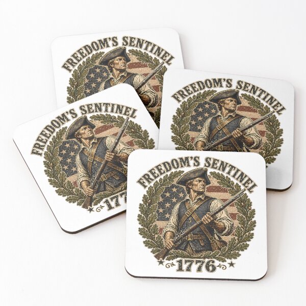 Item preview, Freedom's Sentinel 1776 American Revolutionary War Minuteman designed and sold by chattsuede.
