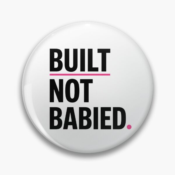 Item preview, Built Not Babied Minimal Typography Shirt designed and sold by StoryInCode.