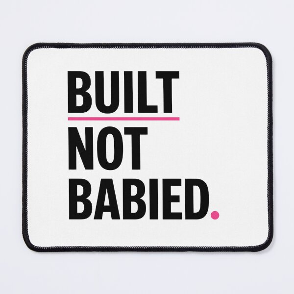 Item preview, Built Not Babied Minimal Typography Shirt designed and sold by StoryInCode.