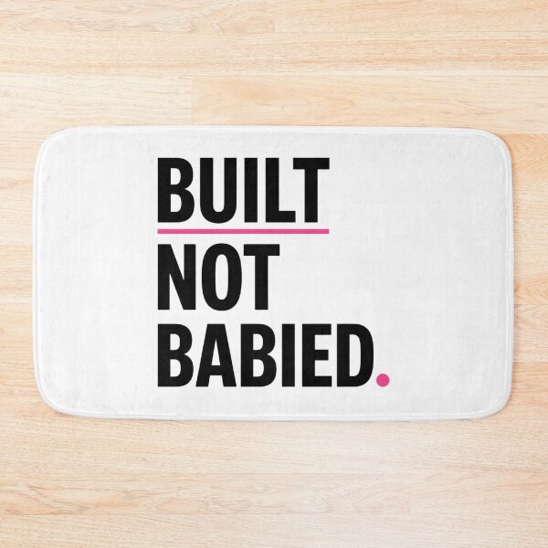 Item preview, Built Not Babied Minimal Typography Shirt designed and sold by StoryInCode.
