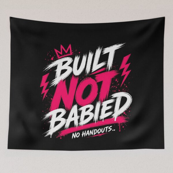 Item preview, Built Not Babied Streetwear Graphic Shirt designed and sold by StoryInCode.