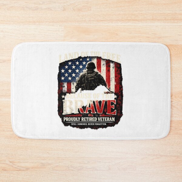 Item preview, Retired Veteran Still Honored: Land Of The Free Because Of The Brave designed and sold by chattsuede.