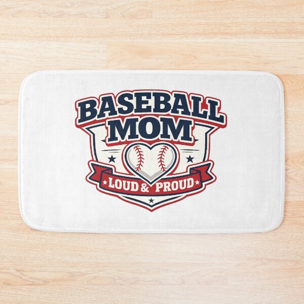 Artikelvorschau, Baseball-Mama – Laut und stolz – Baseball-Herz-Schild-Abzeichen-Grafik entworfen und verkauft von HobsS.