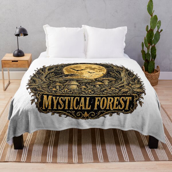 Item preview, Mystical Forest Full Moon Gothic Enchanted Night designed and sold by chattsuede.
