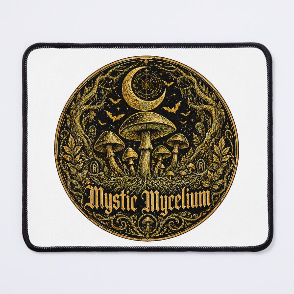 Item preview, Mystic Mycelium Dark Fantasy Occult Mushroom designed and sold by chattsuede.