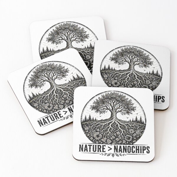 Item preview, Nature Over Nanochips: Eco Conscious Tech Skeptic Tree of Life Art designed and sold by chattsuede.