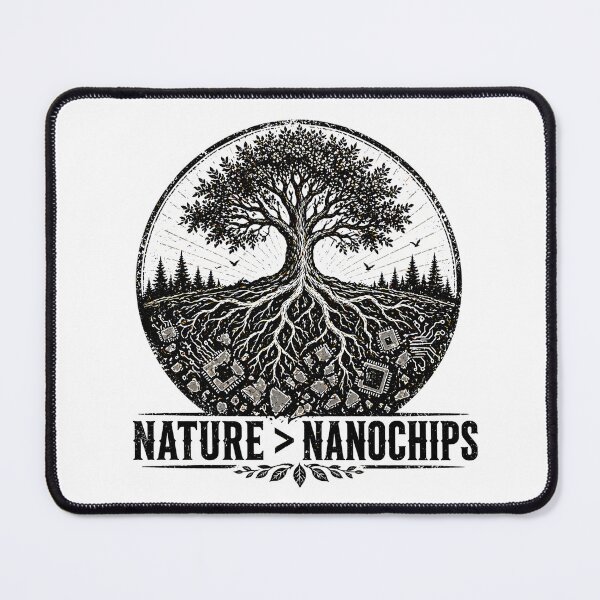 Item preview, Nature Over Nanochips: Eco Conscious Tech Skeptic Tree of Life Art designed and sold by chattsuede.