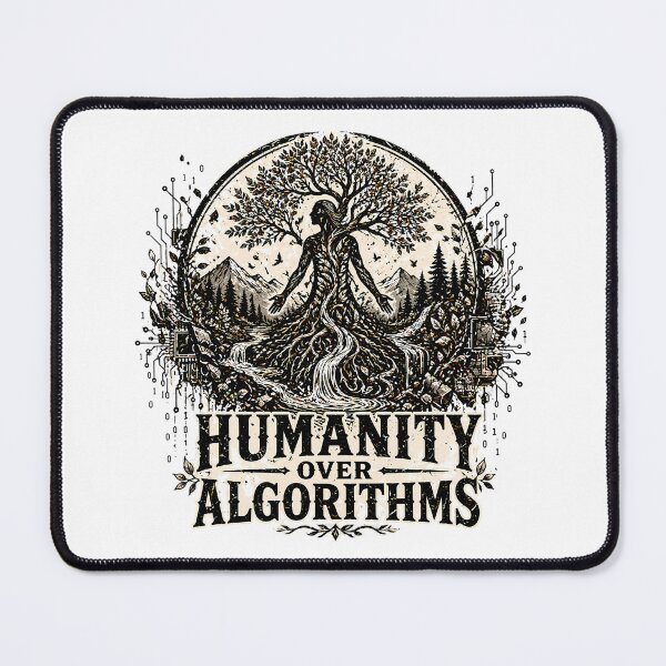 Item preview, Humanity Over Algorithms: Nature Vs Technology Human Connection designed and sold by chattsuede.