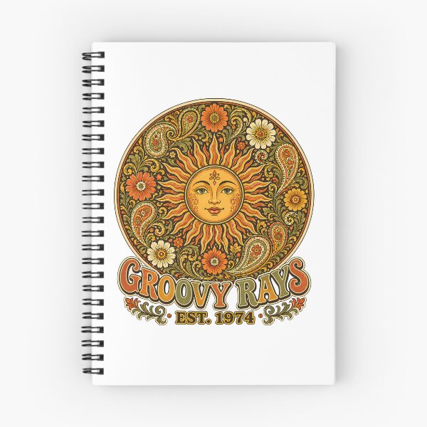 Item preview, Groovy Rays Est. 1974 Retro Sun Paisley designed and sold by chattsuede.