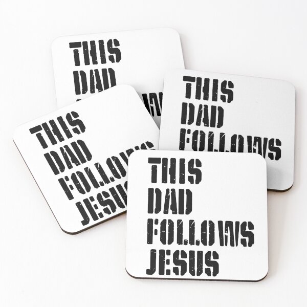 Item preview, This Dad Follows Jesus – Christian Father - Black Design designed and sold by MoriaStore.