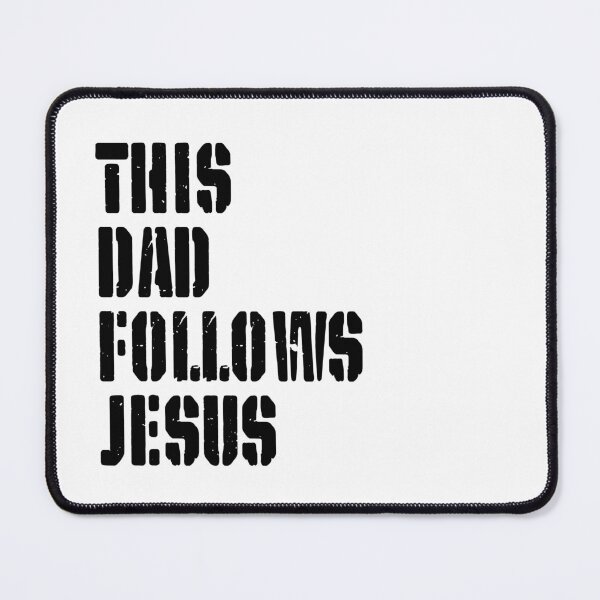 Item preview, This Dad Follows Jesus – Christian Father - Black Design designed and sold by MoriaStore.