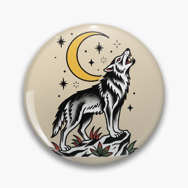 Item preview, Howling Wolf Tattoo designed and sold by Thunderbelts.