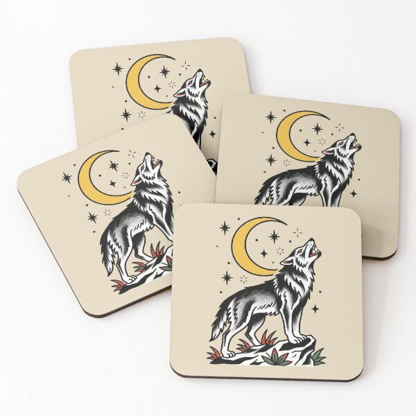Item preview, Howling Wolf Tattoo designed and sold by Thunderbelts.