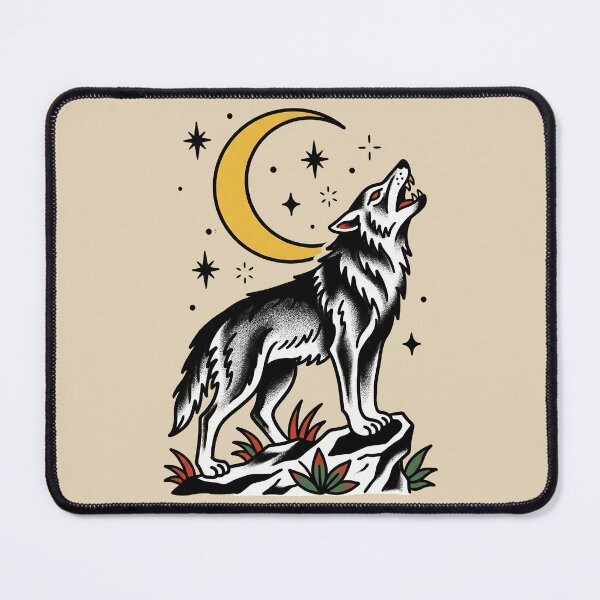 Item preview, Howling Wolf Tattoo designed and sold by Thunderbelts.