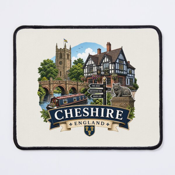 Item preview, Cheshire England Travel Sticker - Historic Town, River Dee designed and sold by Myra365Art.