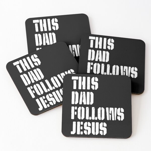 Item preview, This Dad Follows Jesus – Christian Father - White Design designed and sold by MoriaStore.